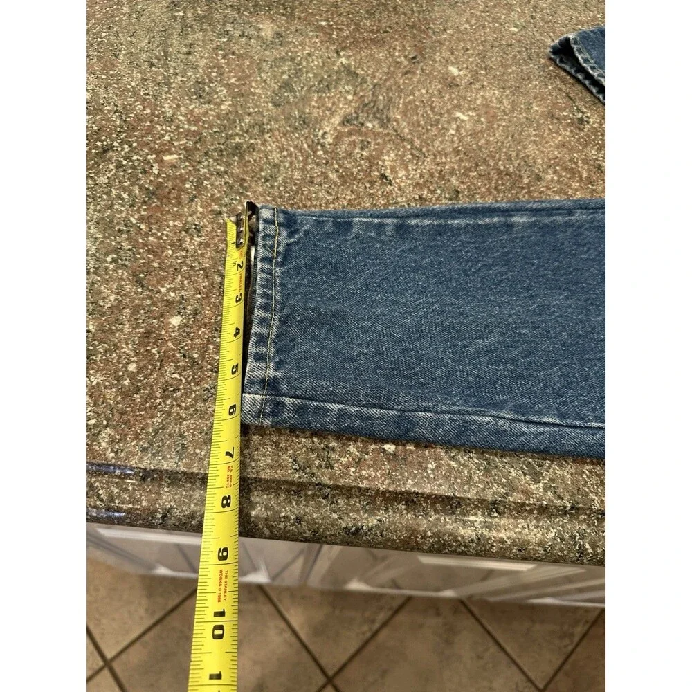 Vintage  Reverse Tapered‎ Jeans Womens 30 Blue Denim Made USA props high waist